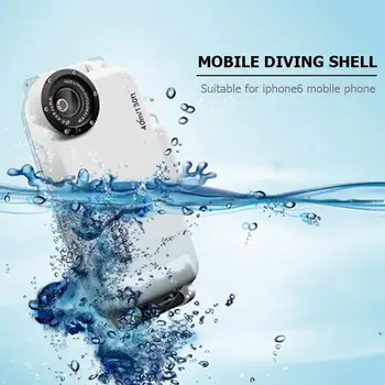 

40m Waterproof Swimming Diving Case Cover Mobile Phone Cases Bag for iPhone 7/7P Clear Image View Easy to Control Underwater