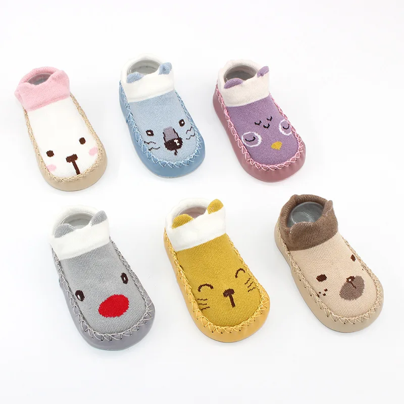 New Style Stereo Ear CHILDREN'S Socks Cotton Socks Cartoon Infant Ankle Sock Soft-Sole Anti-slip Indoor Baby Floor Socks