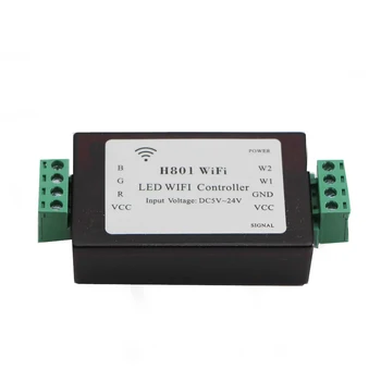 

H801 RGBW WiFi LED Controller DC 5-24V for RGBW 4CH*4A DMX512 WS2811 TM1812 TM1809 TM1804 UCS6909 UCS6912 led Strip Light