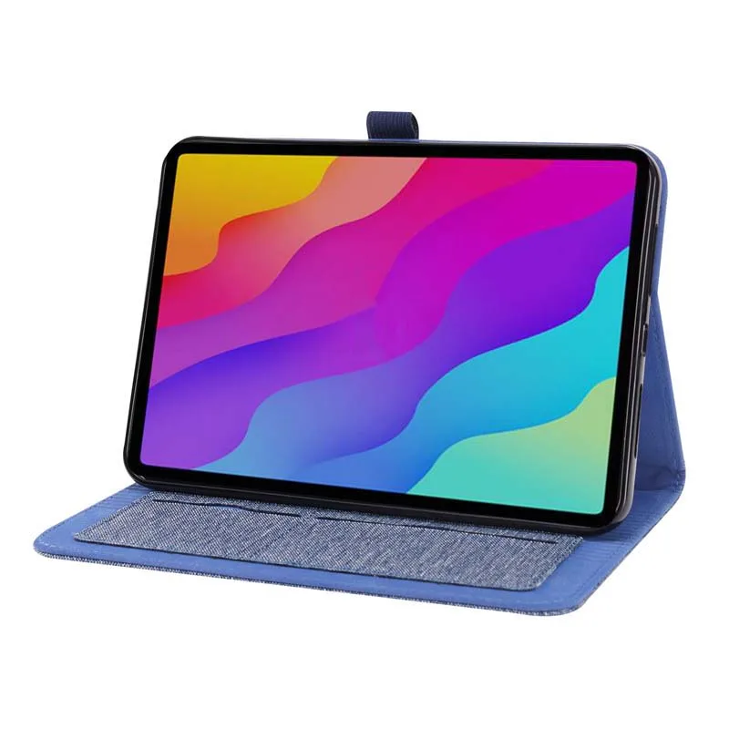 청바지 패브릭 소재 플립 케이스 iPad 미니 6 2021 6 세대 iPadMini A2567 A2568 A2569 8.3 인치 킥 스탠드 커버 홀더