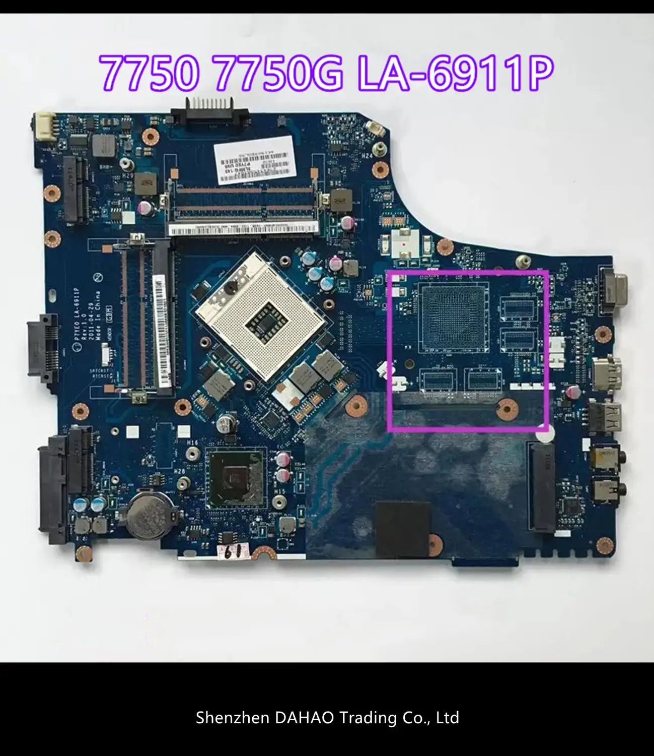 Материнская плата для ноутбука Acer aspire 7750 7750G P7YE0 LA-6911P DDR3 MBRN802001 MB.RN802.001 основная