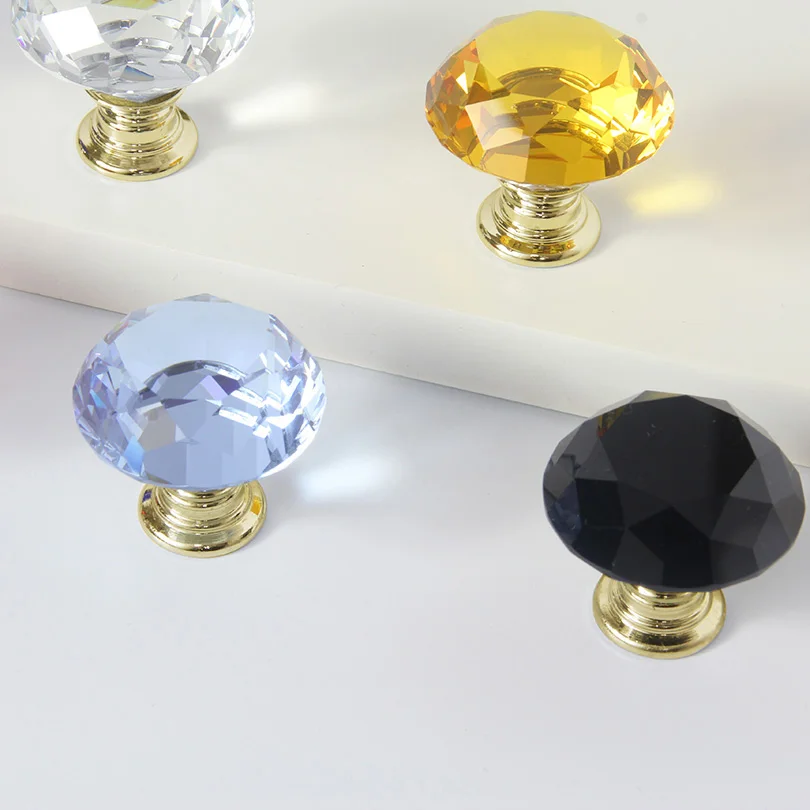 40 мм натуральный цвет одно отверстие Алмазная форма дизайн хрустальные
