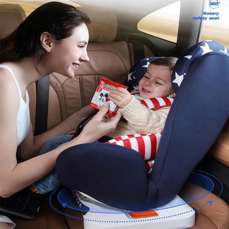 360 градусов вращения ISOFIX жесткий интерфейс детское безопасное сиденье