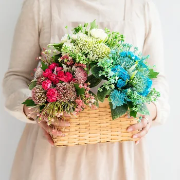 

Wedding Bride Artificial Faux Flowers Oggettistica Casa Jardin Decoration Rose Eternel Fake Plants Home Decor Terraza Y Jardin