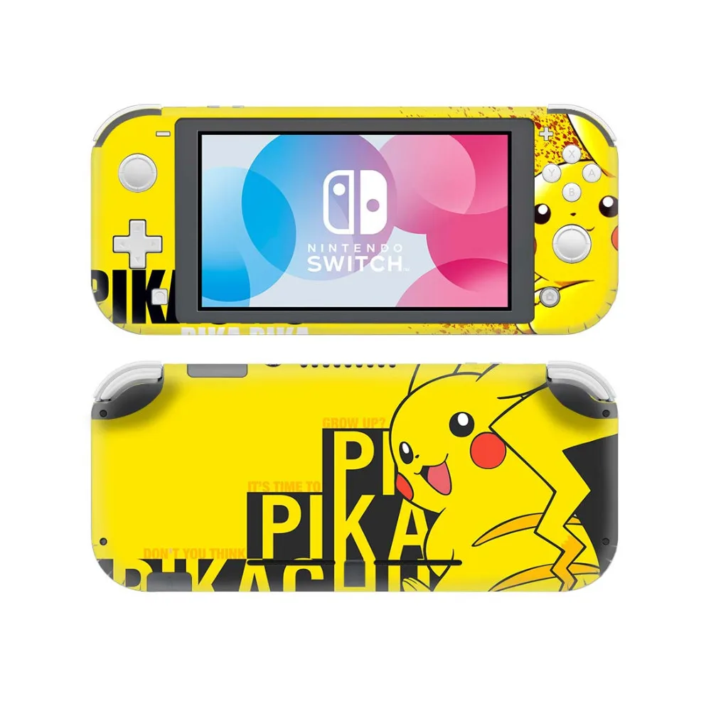 Pokemons Pikachus игровая наклейка для nintendo Switch Lite консоль и контроллер протектор Наклейка выключатель Lite виниловая наклейка s