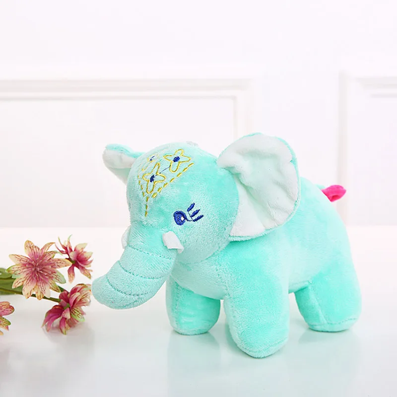 20cmCute Cartoon Baby Elephant Plush Toy Thailand Long Nose Color Elephant Pillow Child Activity Girl Birthday 3