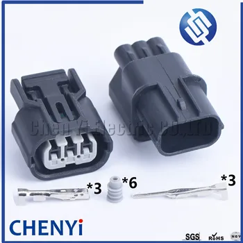 

2 set HX 040 Sumitomo 3 pin waterproof car plug adapter ignition coil connector For Honda Civic Element CR-V 6189-0887 6188-4739