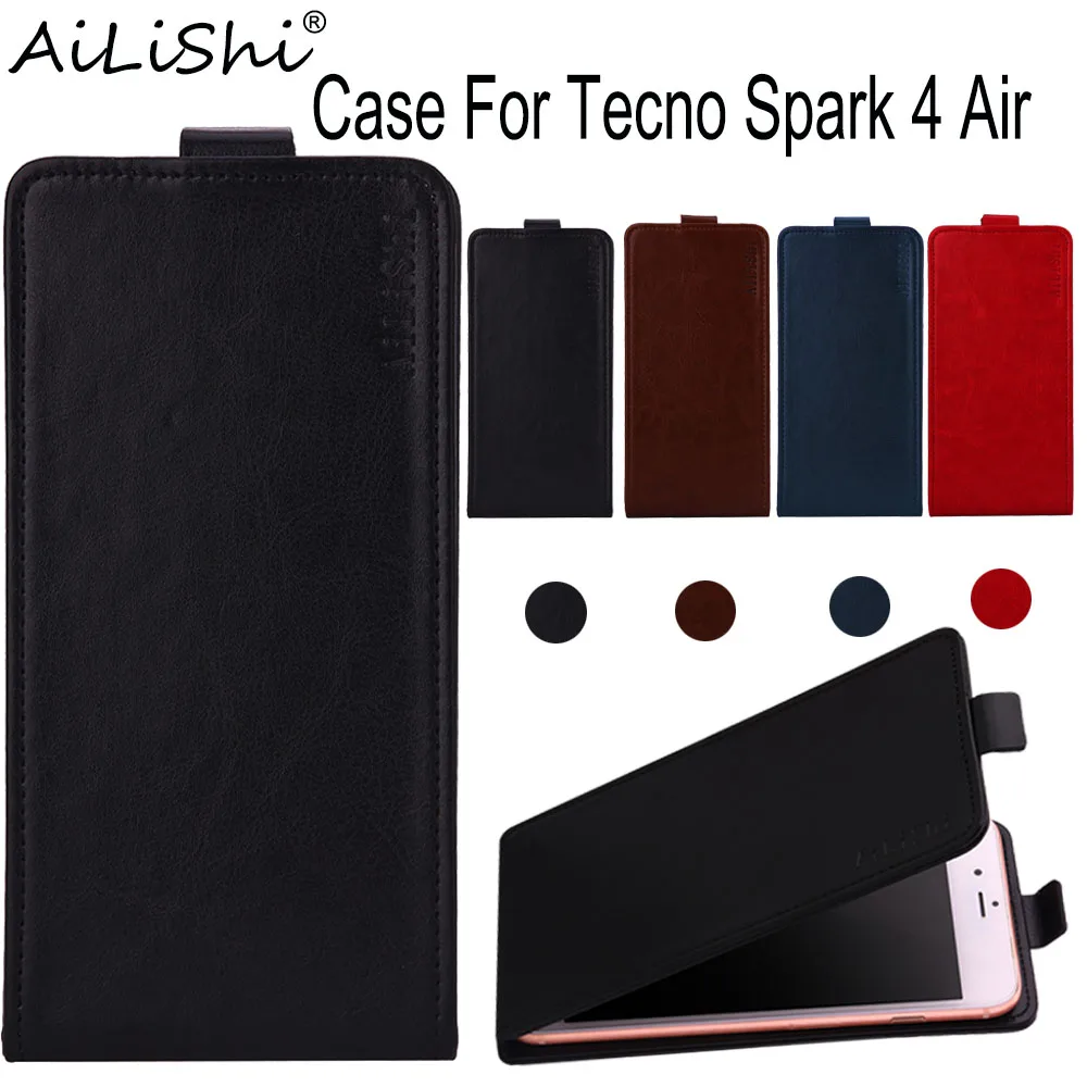 AiLiShi Case For Tecno Spark 4 Air Luxury Flip Top Quality Leather Exclusive 100% Phone Protective Cover Skin+Tracking | Мобильные