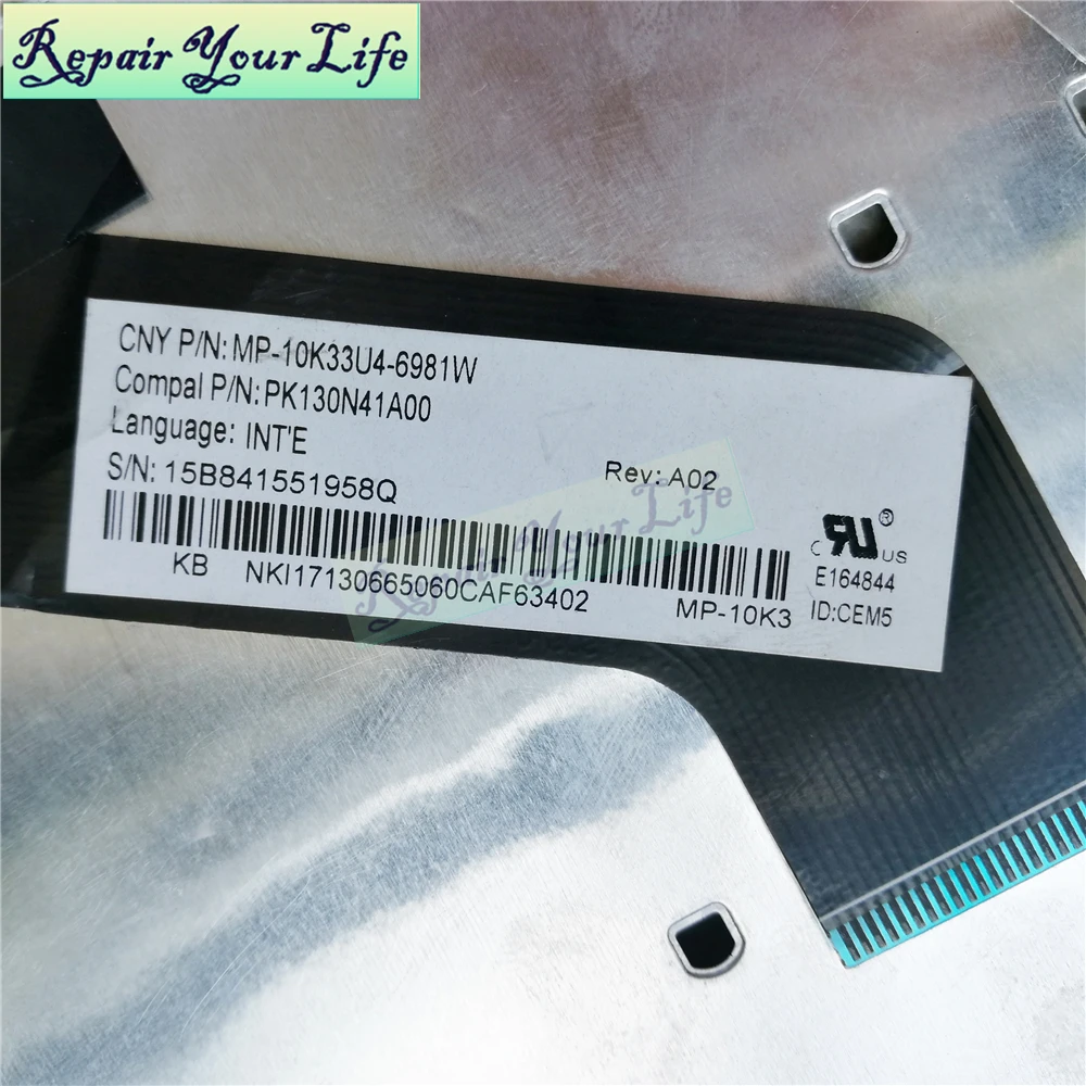 Ноутбук раскладка клавиатуры США для acer Aspire E1-572 E1-572G E1-522 E1-522G ES1-572 ES1-531 серии 15B841551958Q черный блокнот