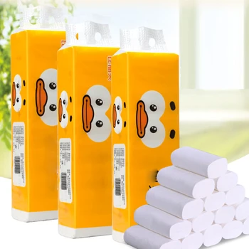 

14 Rolls/pack Toilet Roll Paper 4 Layers Home Bath Toilet Roll Paper Primary Wood Pulp Toilet Paper Tissue Kitchen Napkins