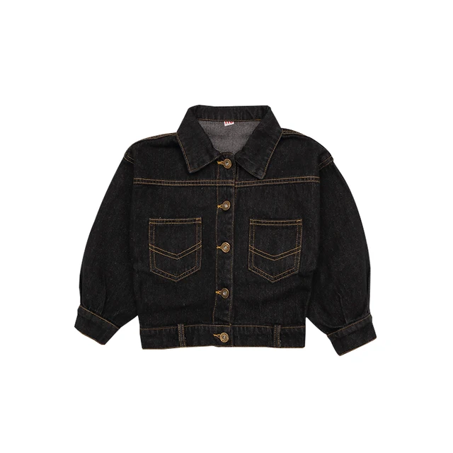 baby girl black denim jacket