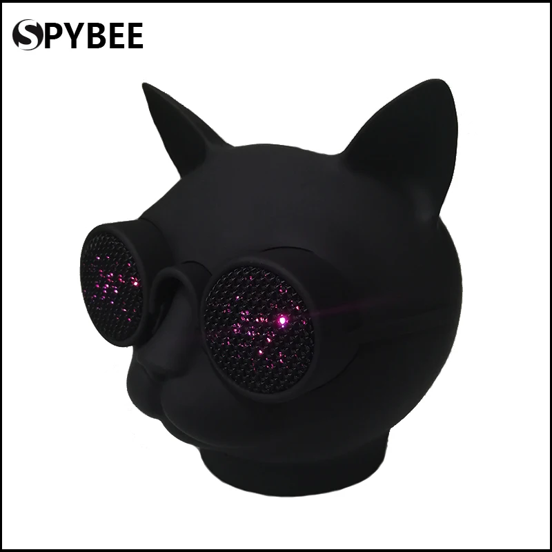 Fashion Cat Head Bluetooth Speaker Portable Music Wireless with Colorful Led Light 3D Stereo Subwoofer Support TF Card | Электроника