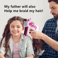 Machine à tresser électrique automatique pour filles, bricolage de cheveux, rouleau à tricoter torsadé, outils de coiffure, cadeau pour filles 