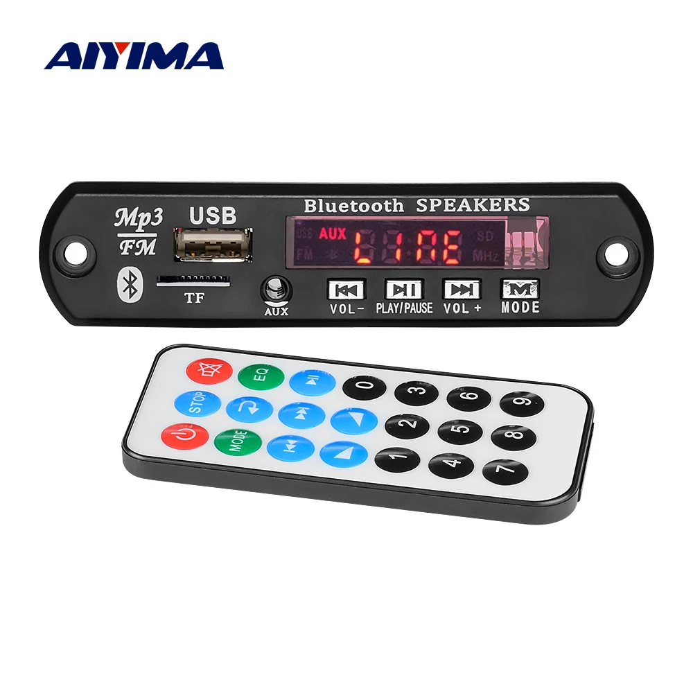 AIYIMA усилитель Bluetooth 5 0 MP3 декодер плата приемник стерео звуковой 15Wx2 аудио