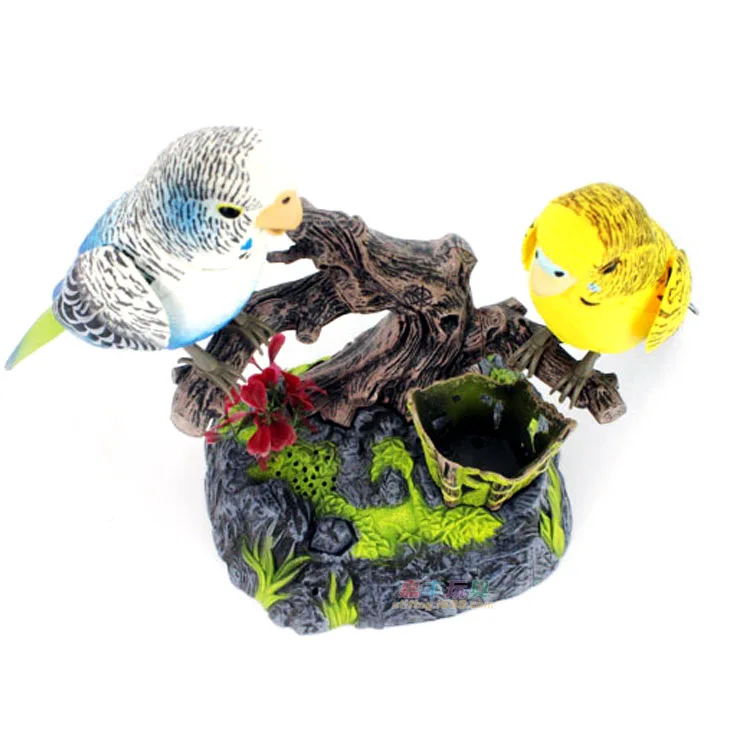 

Western Knight Hl513efgh Voice Double Parrot Voice Toy Electric Sound Control Bird Toy