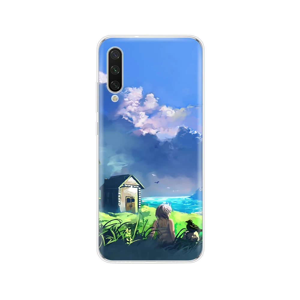 Чехол для Xiaomi mi A3, чехол, Мягкий ТПУ силиконовый чехол для задней крышки для Xio mi A3, бампер, чехол, противоударный чехол, милый мультяшный рисунок - Цвет: 51402