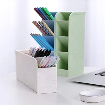 

Four Grid Multifunctional Storage Box Desktop Pen Holder Office School Storage Box Home Storage Box