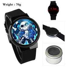 Undertale Sans Skull аниме для мальчиков и девочек часы водонепроницаемый светодиодный сенсорный экран наручные часы студенческий подарок