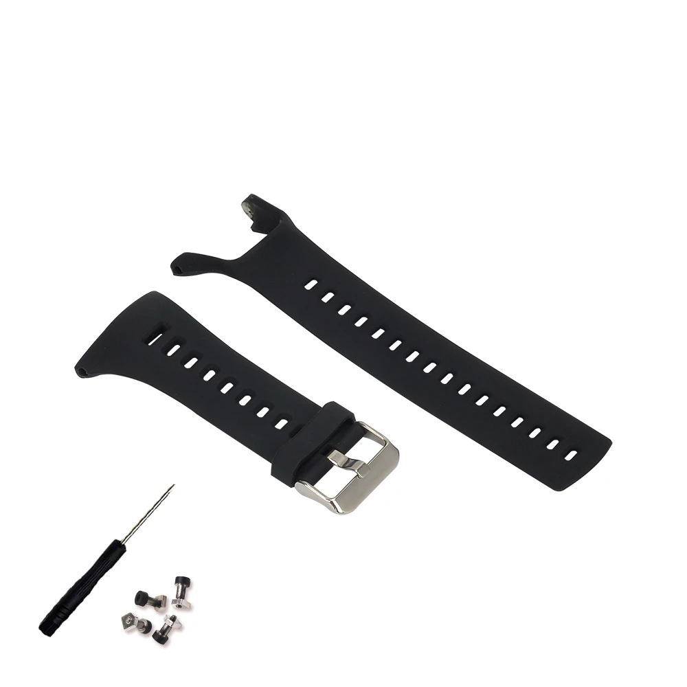Cinturino In Gomma Per Cinturino Suunto Ambit 1/2/2S/2R/3 Sport/3 Run/3 Peak Orologi Cinturini Di Ricambio Cinturino Flessibile Rubb