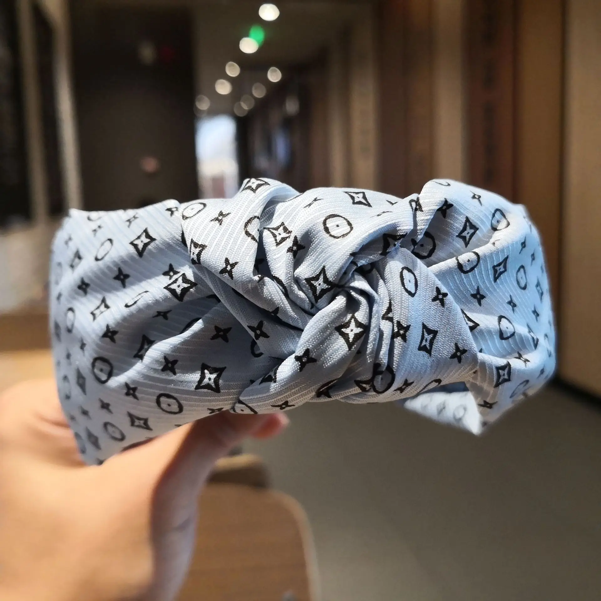 Fashion Brand headband Gril Floral star hairband women Retro Bezel headband Bows Cross Knot hairband Mickey hair Accessories - Цвет: 5