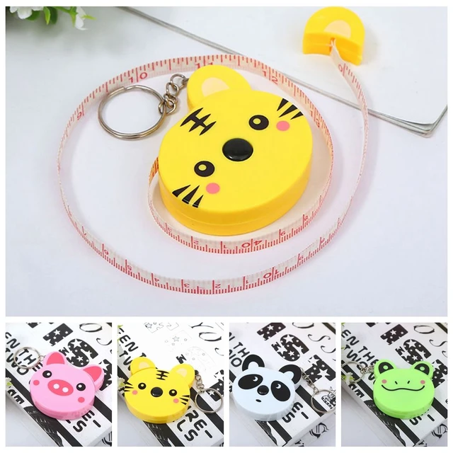 Cartoon Keychain Measuring Tape - Retractable Tape Measure with Keychain  for Sewing and Ruler