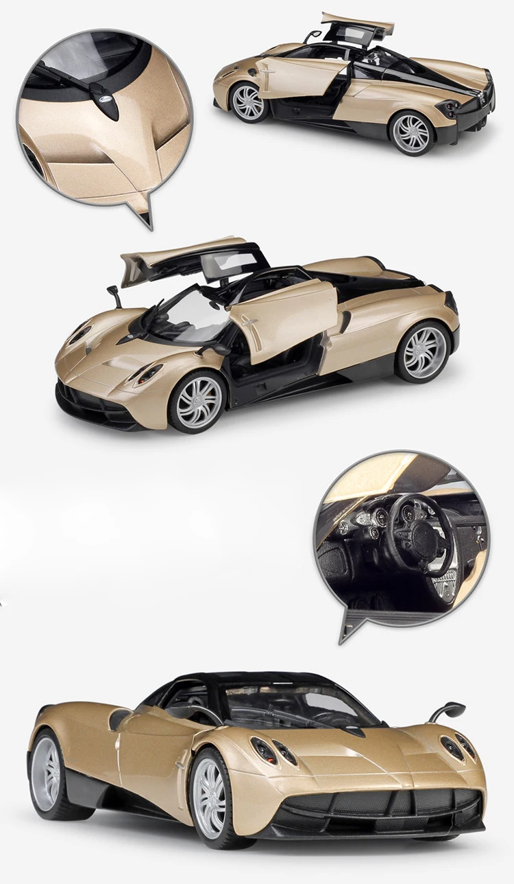 WELLY сплав модель автомобиля 1:24 Масштаб PAGANI HUAYRA литой автомобиль симулятор классический спортивный автомобиль металлическая игрушка автомобиль для детей Коллекция подарков
