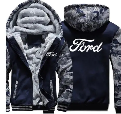 Новинка, высокое качество, S-5XL для Ford, толстовки, зимняя мужская куртка, модная, повседневная, шерсть, подкладка, флис, Ford, толстовки, пуловер, Мужское пальто