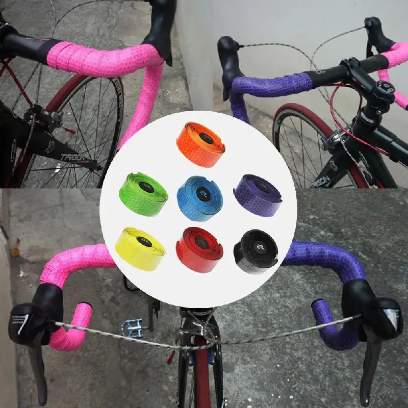 

6.6 ft Bicycle Accessories Non-Slip Handlebar Tape PU Handlebar Grip Waterproof Cycling Handlebar Wrap For Outdoor Road Bike