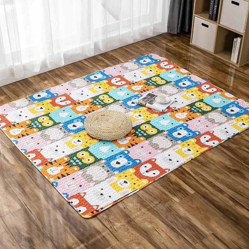 

120CM*210CM Cotton Play Mat for Children Babies Educational Toys Kids Game Crawling Pad Folding Mat Carpet in the Nursery A145