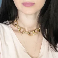 KMVEXO модные очаровательные ожерелья-чокер с металлическим воротником для женщин, золотые и серебряные цепочки для девочек, ювелирные изделия в стиле панк, короткие аксессуары