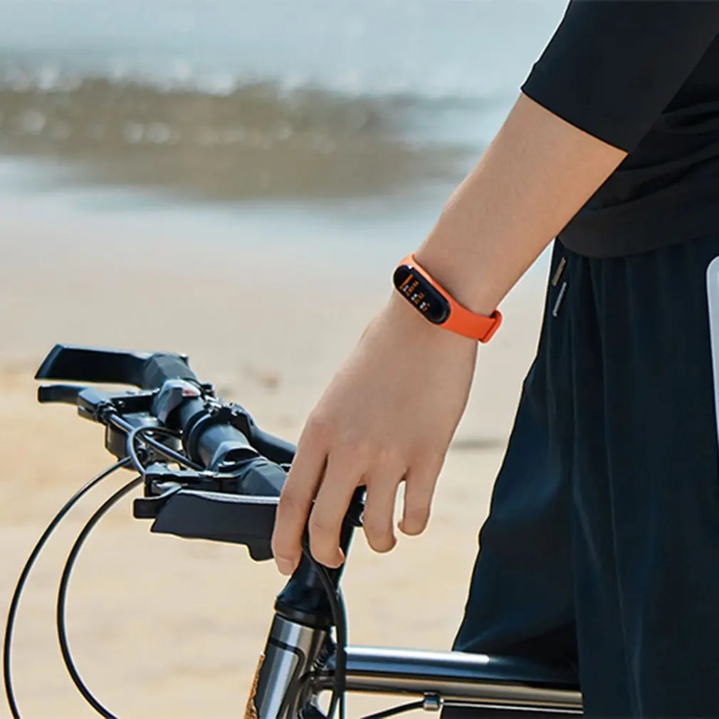 Xiaomi mi смарт-браслет 4 цветной AMOLED экран mi Band 4 Smartband фитнес-браслет Bluetooth водонепроницаемый смарт-браслет