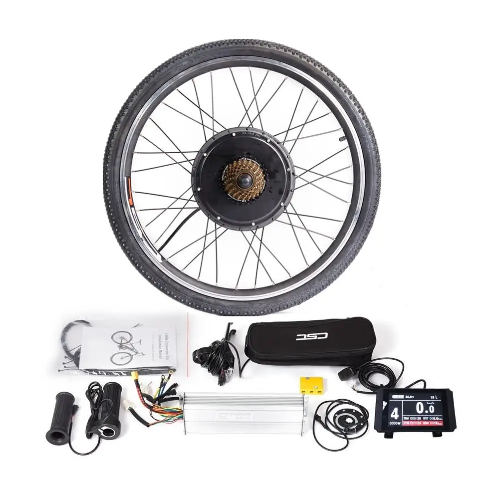 36V or 48V LCD8 Color Display MTB Ebike Conversion Kit 250W 350W 500W