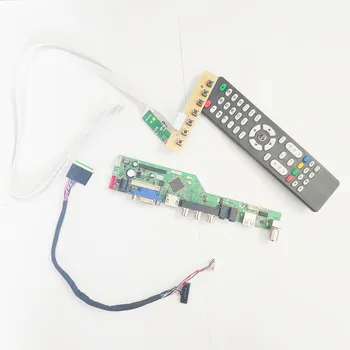 

For M101NWN8 R0 R3 LVDS 40Pin WLED notebook PC 10.1" T.V53 screen controller drive board 1366*768 VGA+HDMI+AV+USB+RF DIY kit