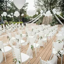 2x1,5 м органза стул пояса Новые однотонные чехлы с бантом стул пояса тюль для свадебной вечеринки банкета светодиодное Рождественское украшение