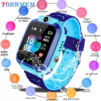

2019 New Smart watch LBS Kid SmartWatches Baby Watch for Children SOS Call Location Finder Locator Tracker Anti Lost Monitor+Box