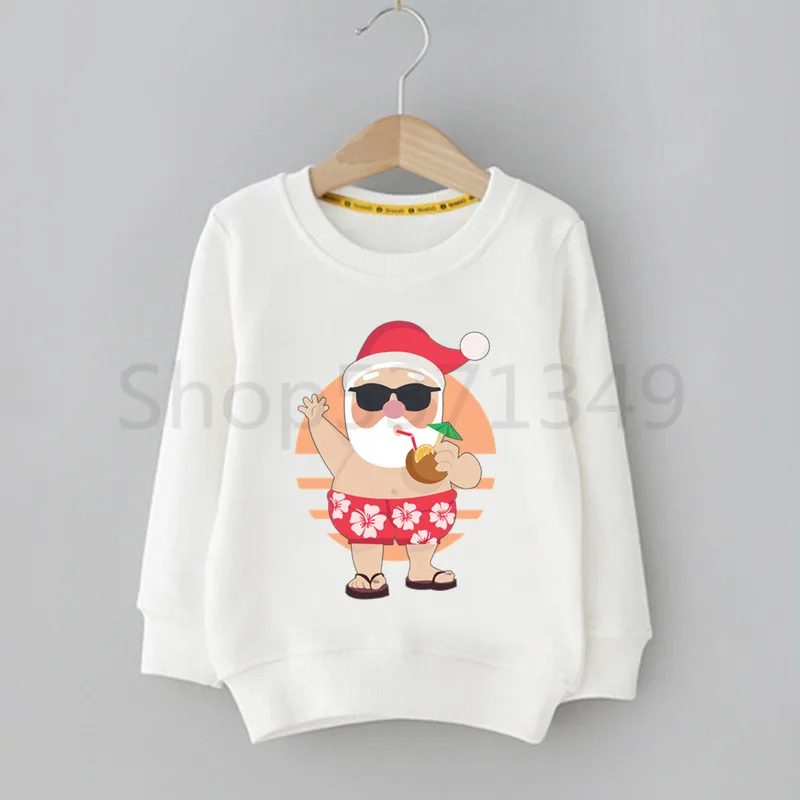 Merry Christmas Santa Miyazaki Hayao Kawaii Cartoon Children Hoodie Cute Print Sweatshirts Kid Clothes Baby Cartoon Hoodies