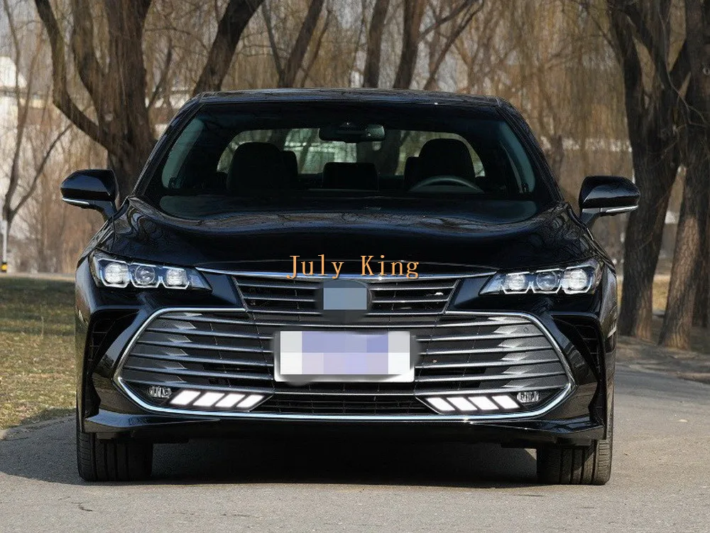 July King светодиодный чехол для дневных ходовых огней Toyota Avalon+, светодиодный передний бампер DRL+ желтый указатель поворота