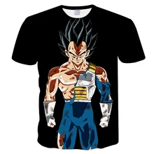 Camiseta 3d para hombre, camiseta de Dragon Ball, camisetas divertidas de Anime Goku, Hip Hop 2020, ropa de Japón Harajuku para niños, ropa Vintage para niños