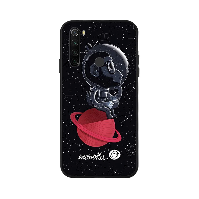 x047 Чехол для Redmi Note 8 T, 3D, сделай сам, Окрашенный черный, силиконовый, мягкий, ТПУ, матовый чехол для телефона, для Xiaomi Redmi Note 8 Pro 8 T, задняя крышка, чехол - Цвет: x047