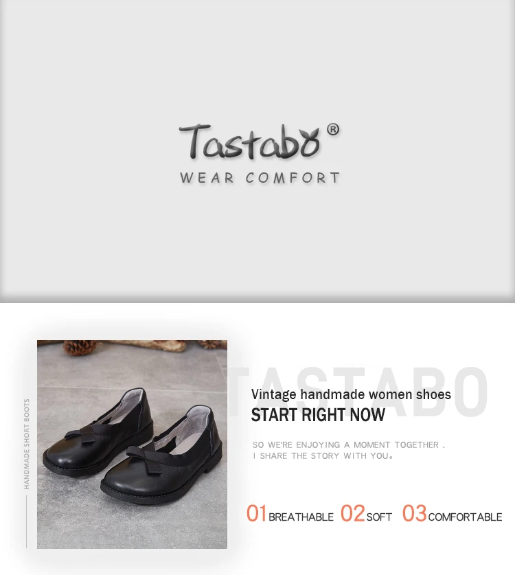 Tastabo/Женская обувь ручной работы из натуральной кожи; дизайнерская обувь без ремешков для вождения и работы; цвет черный, коричневый, S3709-1; удобная обувь на мягкой подошве
