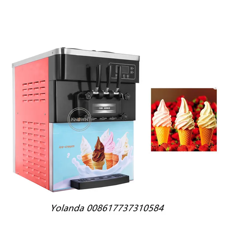 Модная машина для мороженого, маленькая автоматическая машина для производства мягкого мороженого на продажу
