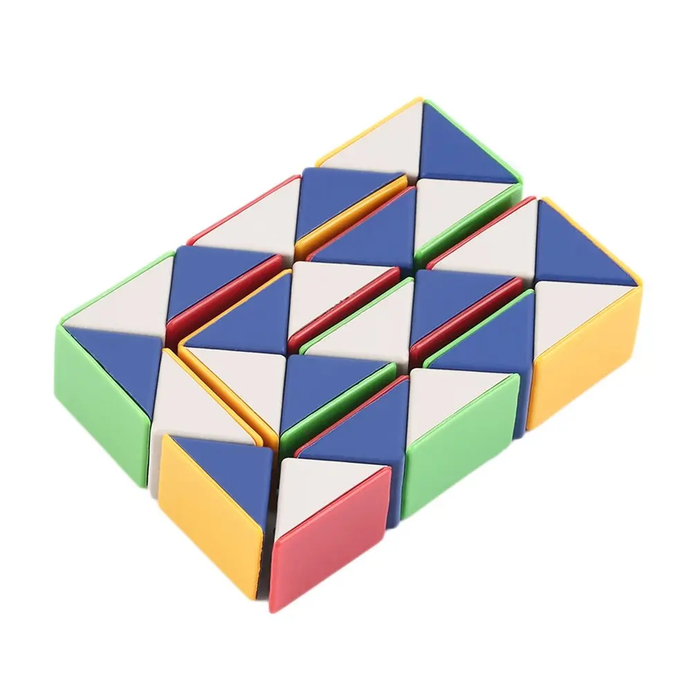 

3D Cube 24 Blocks Snake Magic Game Puzzle Jigsaw Twist Toy Speed Magic Cube Funny Family Children Educational Game Toys Gift