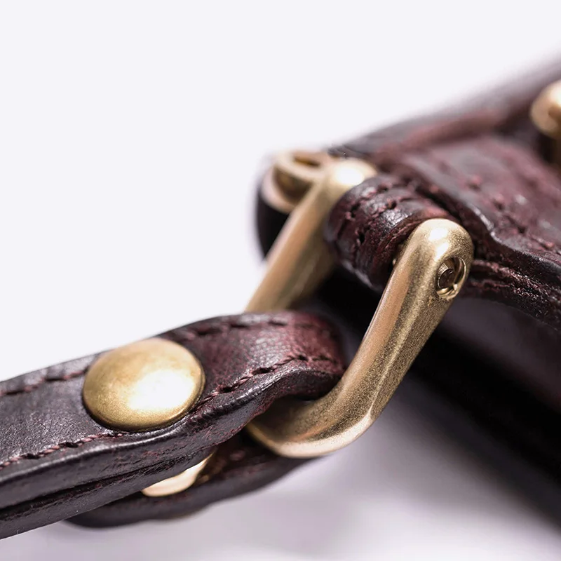 AETOO Long wallet, men's fashion vintage handmade leather wallet, soft leather men's simple wallet