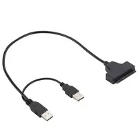 usb 2 Computer connection cables 2.5 inch USB 2.0 to SATA Serial cable SATA adapter for HDD / hard drive for SSD laptop (4)