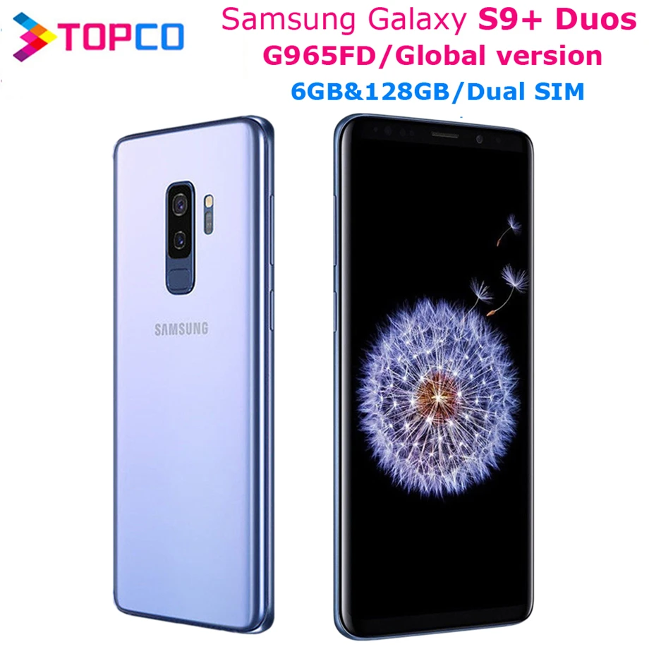 Смартфон Samsung Galaxy S9 + Duos Plus телефон с глобальной прошивкой двумя Sim-картами