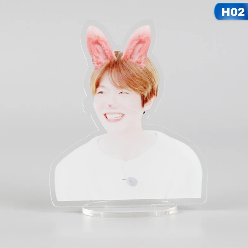Членов EXO Kawaii стоящая фигурка куклы акриловая подставка для стола Декор Канцелярский набор - Цвет: 2