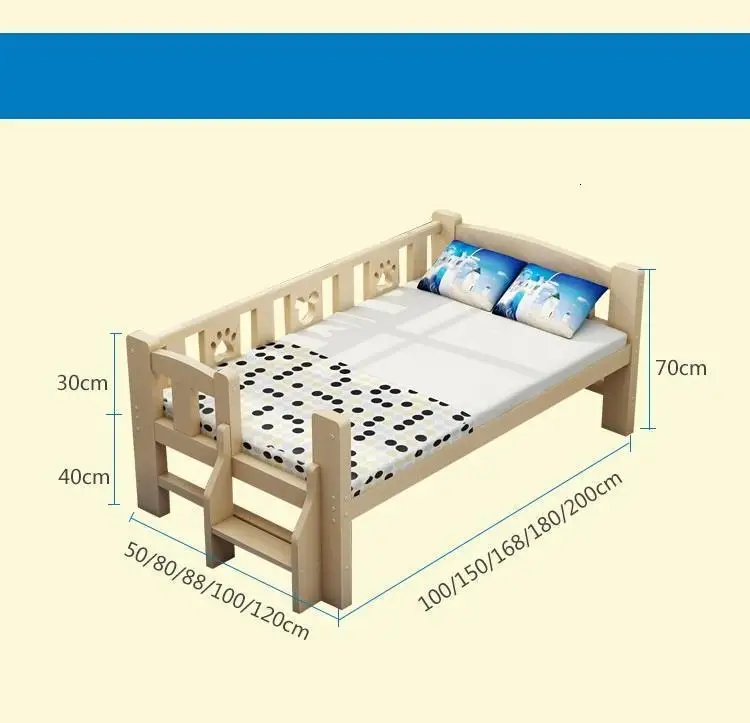 Детская кроватка «мобиля» Yatak Cocuk Yataklari Litera Infantiles Wood Cama Infantil Lit Enfant Muebles мебель для спальни детская кровать