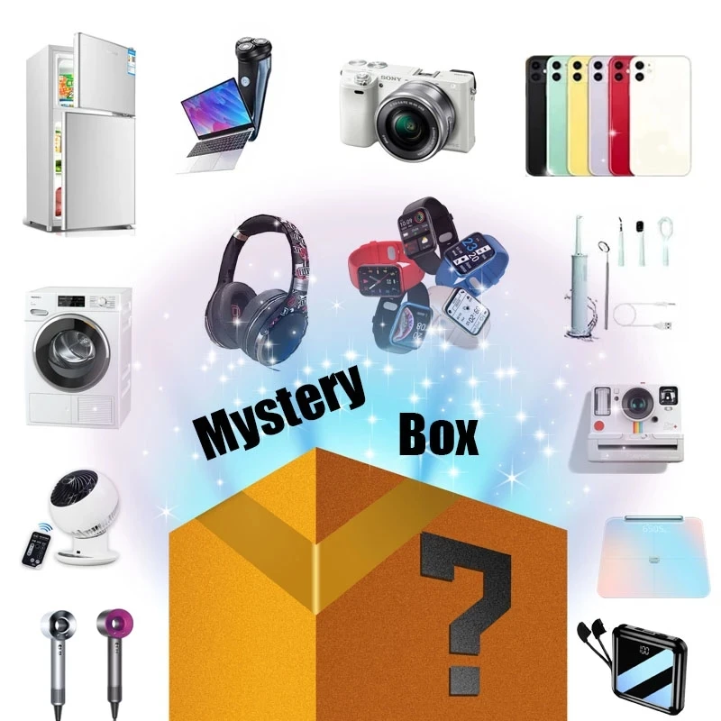 Novelty Lucky Box Digital Electronic Mystery Case Random 1PC Home Item There is A Chance to Open Iphone Earphone Watch etc | Дом и сад