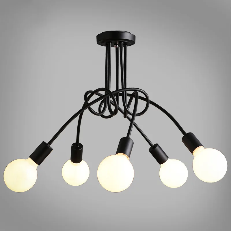 

Northern European-Style Loft Creative Coffee Shop Lamp Simple CHILDREN'S Room American-Style Restaurant Bedroom Living Room Iron