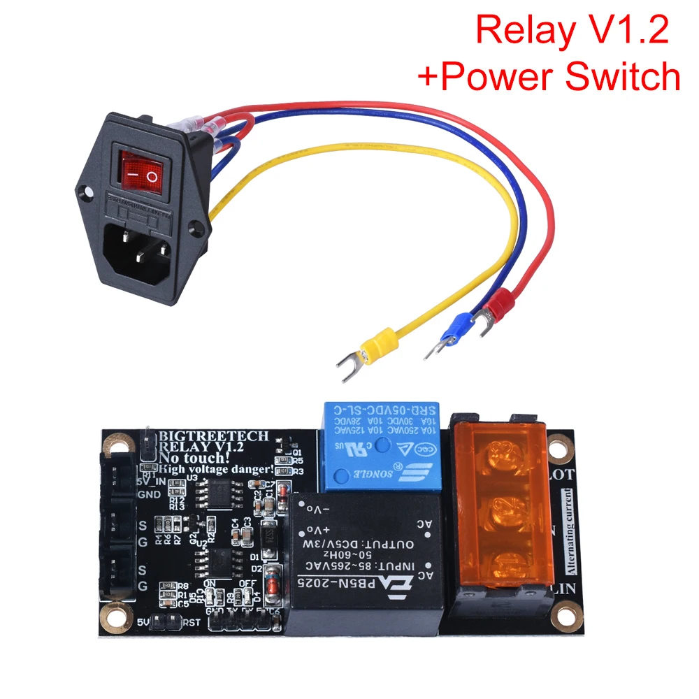 BIGTREETECH SKR mini E3 V1.2 плата управления Комплект расширения реле V1.2 модуль автоматического отключения+ выключатель питания Запчасти для 3D-принтера